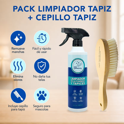 Limpiador Tapiz + Cepillo Tapiz