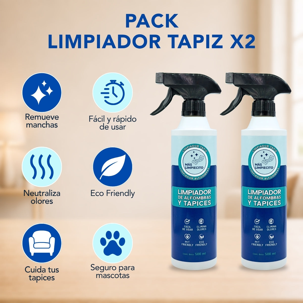Pack x2 Limpiador Tapiz