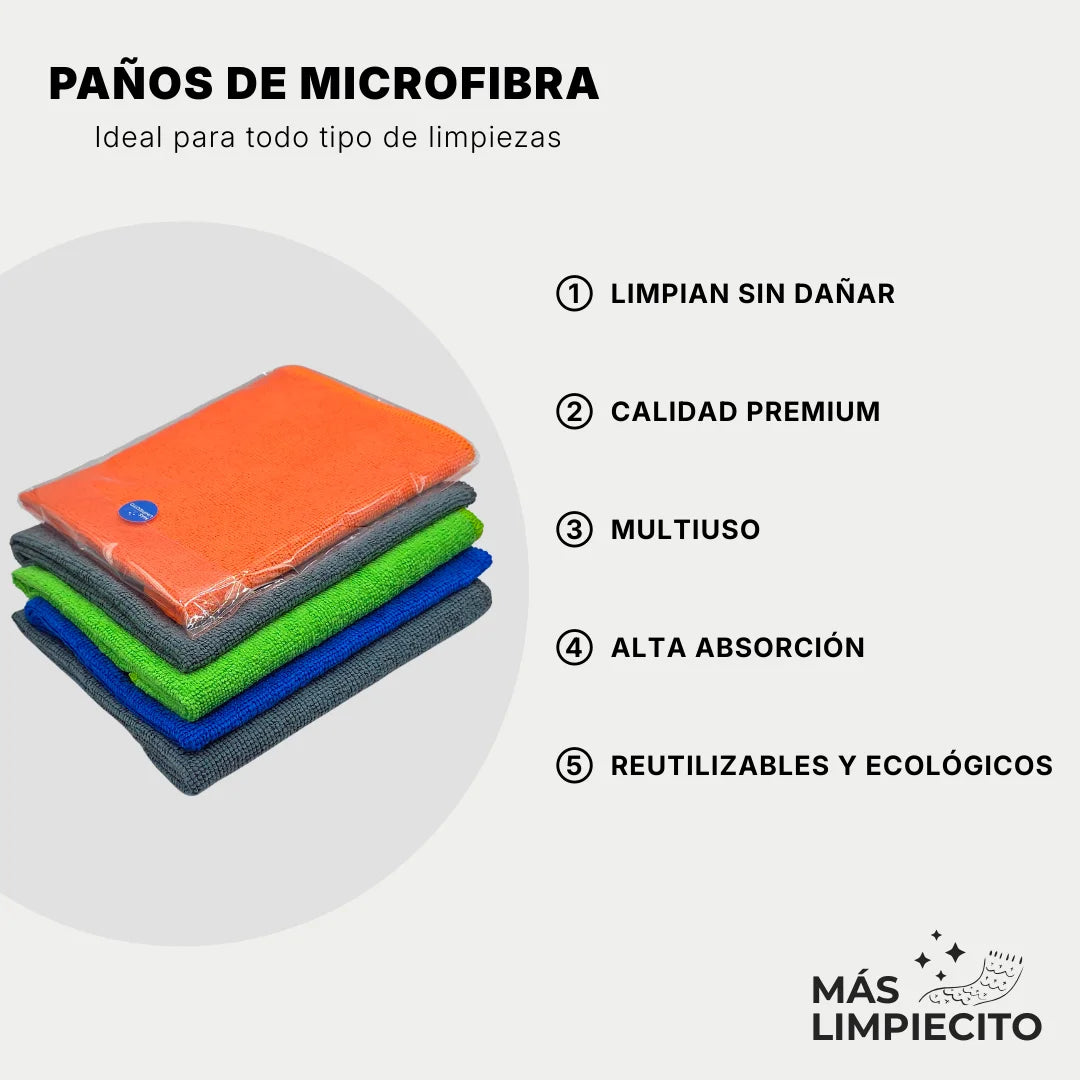 Paños de Microfibra (5 unidades)